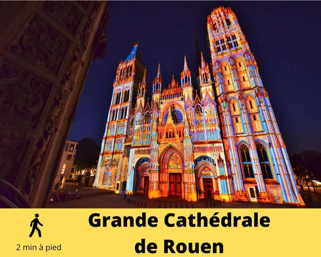 4 People+Free Street Parking+Cosy Centre Ville Apartment Rouen Bagian luar foto